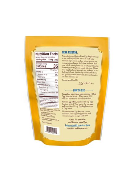 Bob's Red Mill Замінник яєць веганський без глютену 340 г, зображення 2