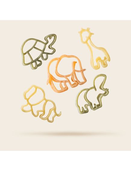 Dalla Costa Паста дитяча Зоопарк з томатами і шпинатом 250 г, зображення 2