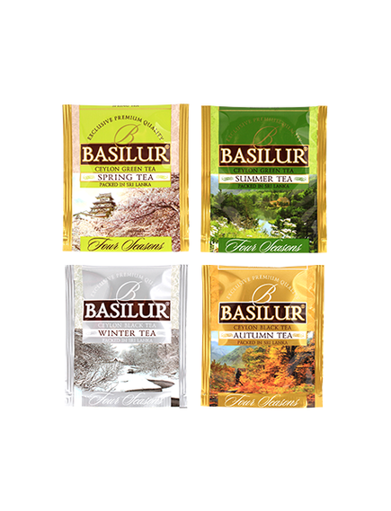 Basilur Four Seasons Чай чорний 4 Сезони Асорті пакет-саше 25шт*2 г, зображення 4
