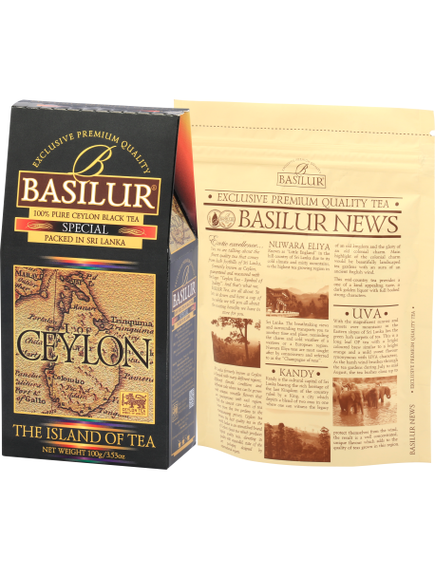 Basilur Чай чорний Чайний Острів Цейлон Особливий листовий 100 г, зображення 3