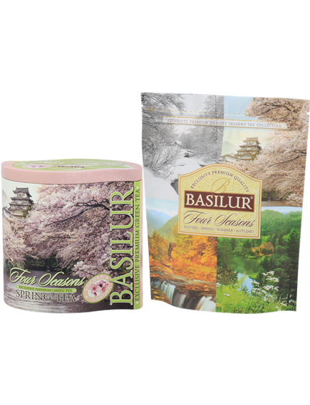 Basilur Four Seasons Чай зелений Весняний Чай листовий 100 г, зображення 2