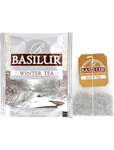 Basilur Four Seasons Чай чорний Зимовий Чай пакет-саше 25шт*2 г, зображення 3