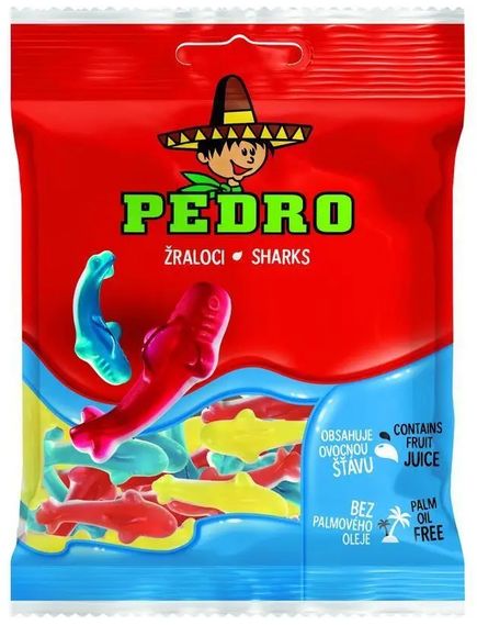 Желейки Акулки Pedro бокс 20шт*80 г, зображення 2