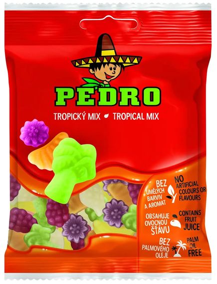 Желейки Тропічний Мікс Pedro бокс 20шт*80 г, зображення 2