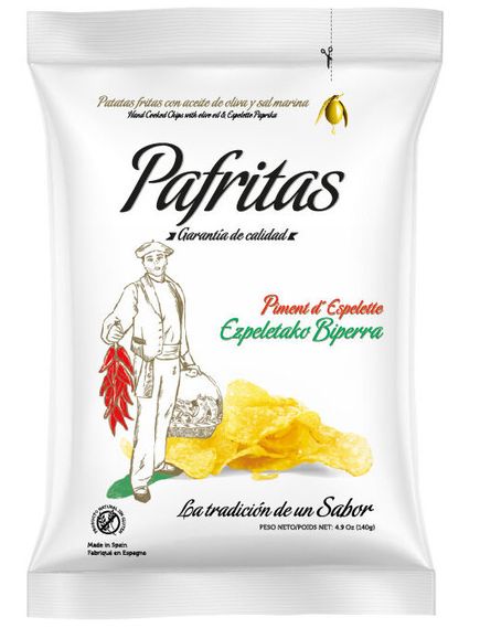 Pafritas Чіпси картопляні Перець Еспелет Гострий 140 г