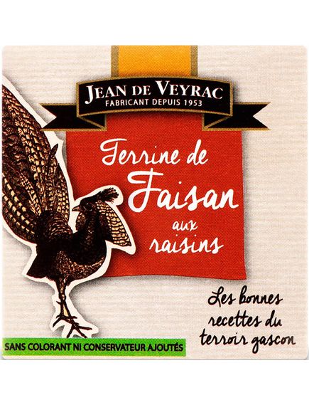 Jean de Veyrac Террін з фазана з родзинками 65 г, зображення 2