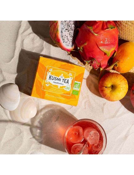 Kusmi Tea Чай трав'яний АкваЕкзотика органічний пакет 20шт*2 г, зображення 2