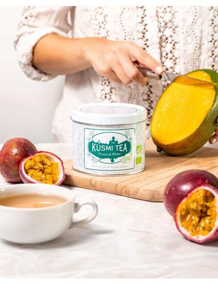 Kusmi Tea Чай білий Тропічний органічний розсипний 90 г, зображення 2