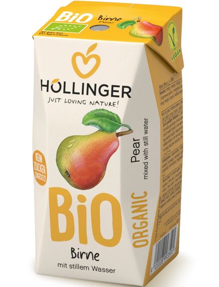 Напій соковий Груша органічний Hollinger упаковка 24шт*200 мл, зображення 2