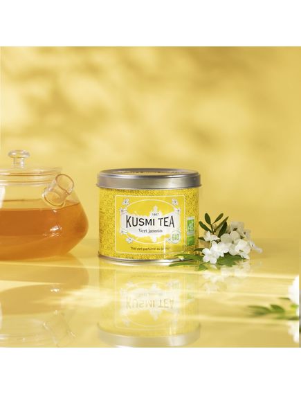 Kusmi Tea Чай зелений Жасмін органічний розсипний 90 г, зображення 4