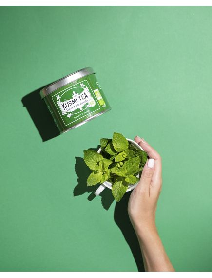 Kusmi Tea Чай зелений Мʼята органічний розсипний 100 г, зображення 5
