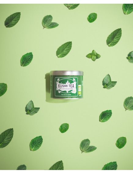 Kusmi Tea Чай зелений Мʼята органічний розсипний 100 г, зображення 4
