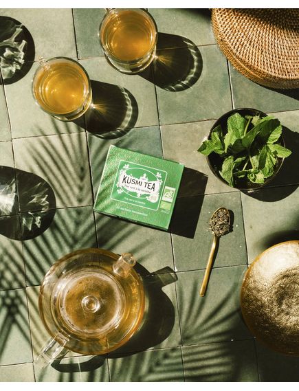 Kusmi Tea Чай зелений М'ята органічний пакет 20шт*2 г, зображення 2