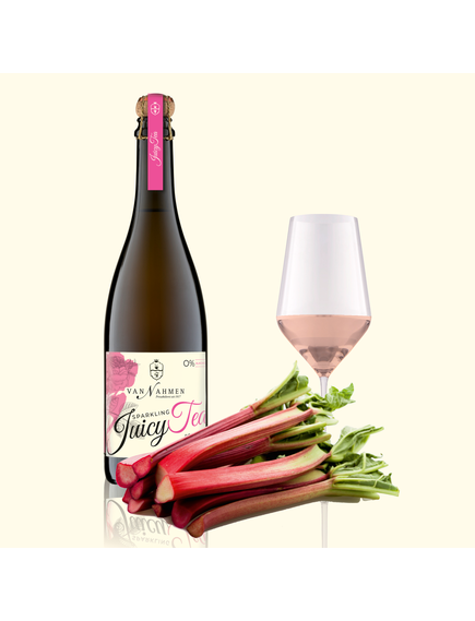 Van Nahmen Напій ігристий чайний Троянда-Дарджилінг-Ревінь органічний 750 мл, зображення 2