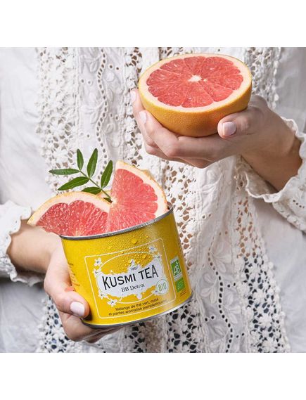 Kusmi Tea Чай зелений, мате і трав'яний ББ-Детокс органічний розсипний 100 г, зображення 3