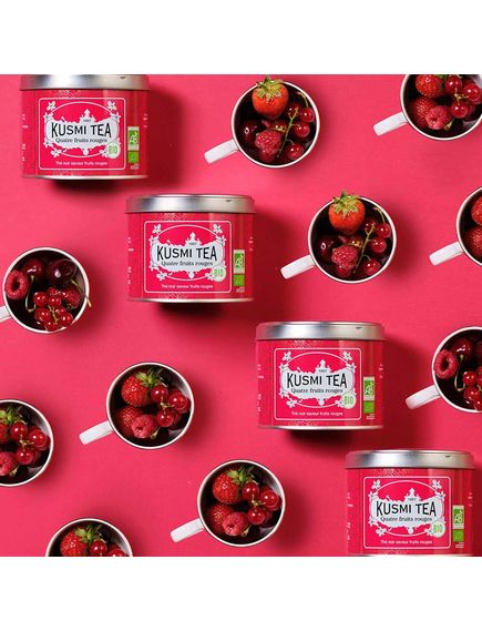 Kusmi Tea Чай чорний 4 Червоних Фрукти органічний розсипний 100 г, зображення 5