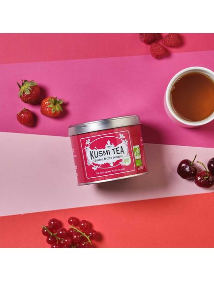 Kusmi Tea Чай чорний 4 Червоних Фрукти органічний розсипний 100 г, зображення 4