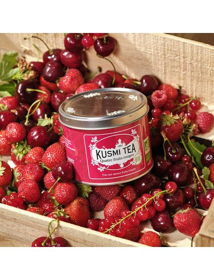 Kusmi Tea Чай чорний 4 Червоних Фрукти органічний розсипний 100 г, зображення 3