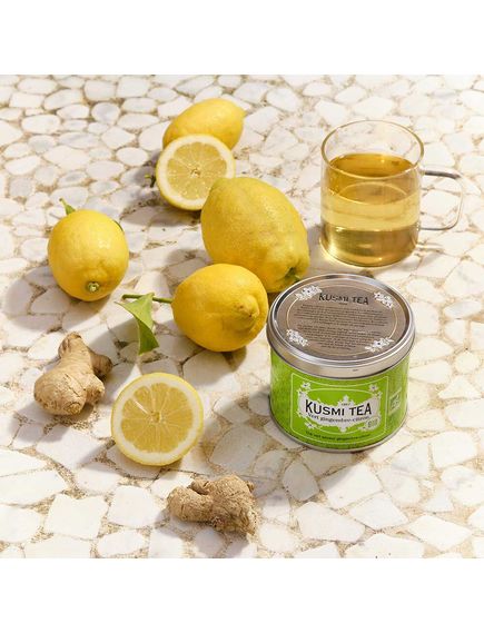 Kusmi Tea Чай зелений Імбир-Лимон органічний розсипний 100 г, зображення 3