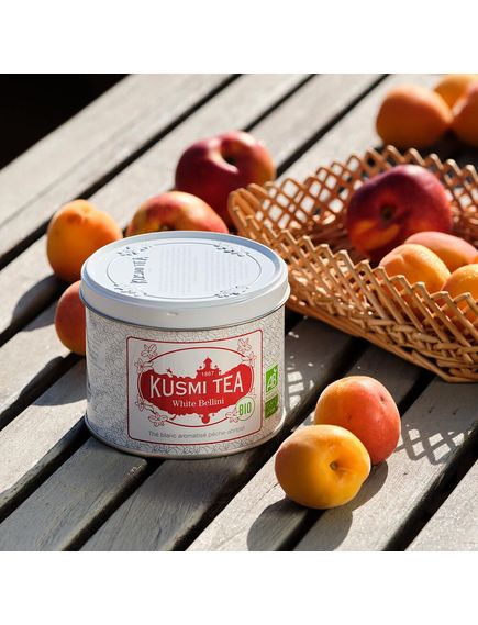 Kusmi Tea Чай білий Белліні органічний металевий 90 г, зображення 4