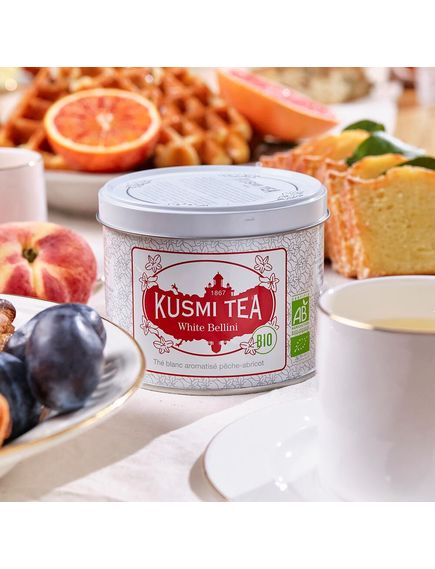 Kusmi Tea Чай білий Белліні органічний металевий 90 г, зображення 3
