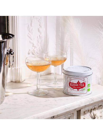 Kusmi Tea Чай білий Белліні органічний металевий 90 г, зображення 2