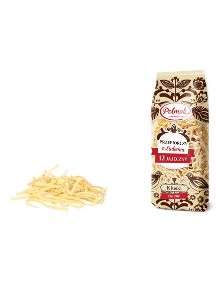 Polmak Макароні яєчні з перепелиними яйцями Локшина 250 г, зображення 2