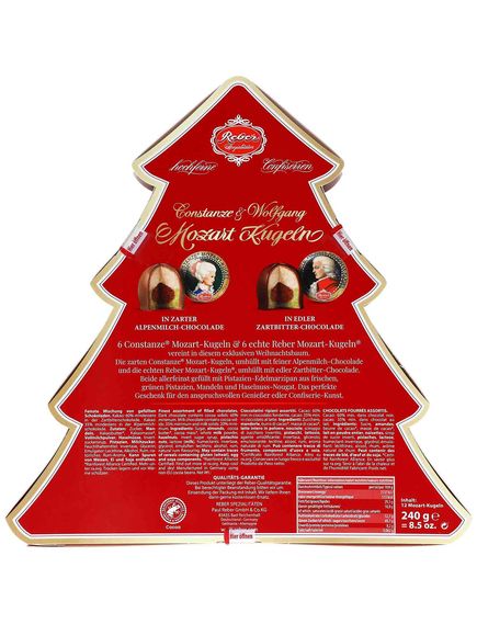 Reber Цукерки шоколадні з марципаном Різдвяна Ялинка 240 г, зображення 4