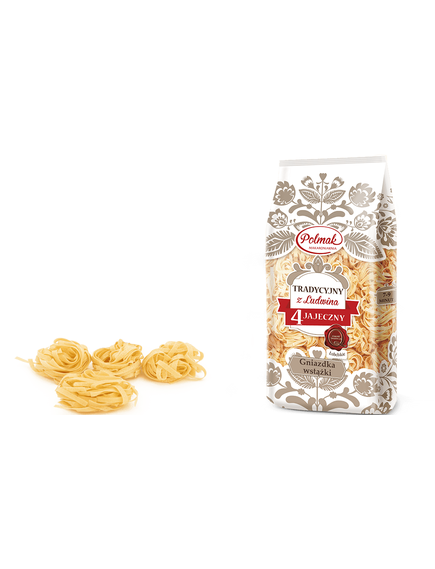 Polmak Макароні яєчні Гнізда Стрічкові 500 г, зображення 2