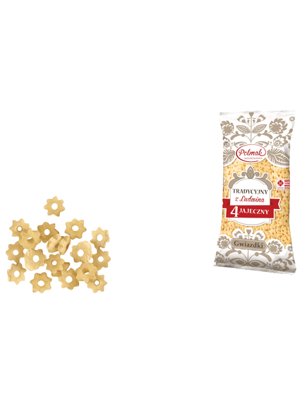 Polmak Макароні яєчні Зірочки 250 г, зображення 2