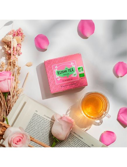 Kusmi Tea Green Rose Чай зелений Троянда органічний пакет 20шт*2 г, зображення 2