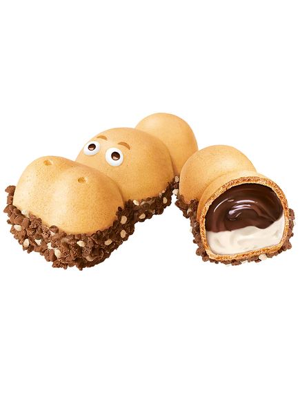 Батончики вафельні з вершково-шоколадним кремом Бегемотики Kinder Happy Hippo 5шт. 103,5 г, зображення 3