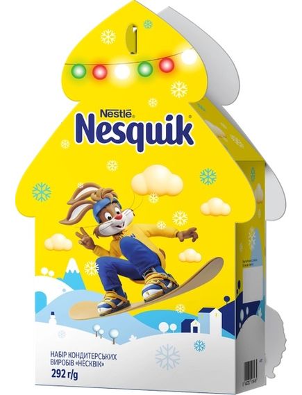 Nestle Nesquik Новорічний набір кондитерських виробів Несквік 292 г, зображення 2