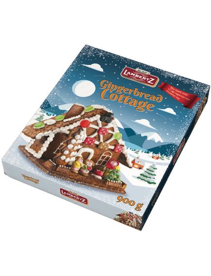 Lambertz Набір солодощів новорічний Пряниковий Будиночок 900 г, зображення 2