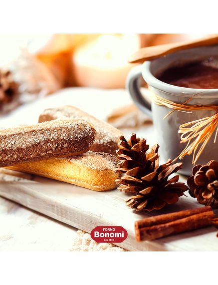 Bonomi Печиво Савоярді з какао 200 г, зображення 2