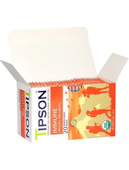 Tipson Чай трав'яний Імунітет Бустер органічний пакет 20шт*1,5г, зображення 3