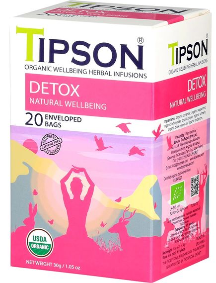 Tipson Чай трав'яний Детокс органічний пакет 20шт*1,5г, зображення 2