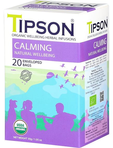 Tipson Чай трав'яний Заспокійливий органічний пакет 20шт*1,5г, зображення 2