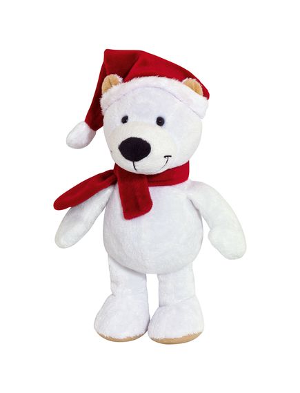 Kinder Maxi Mix Новорічний набір солодощів з м'якою іграшкою Білий Ведмедик Енно 133 г, зображення 2