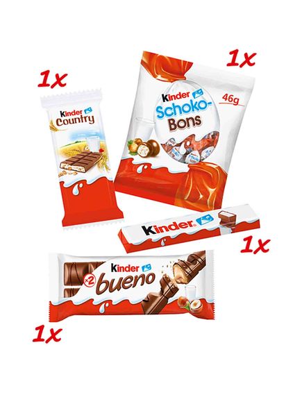 Kinder Maxi Mix Новорічний набір солодощів з м'якою іграшкою Олень Елмо 133 г, зображення 3