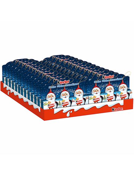 Kinder Набір шоколадних прикрас Санта Клаус 3шт*15 г, зображення 4