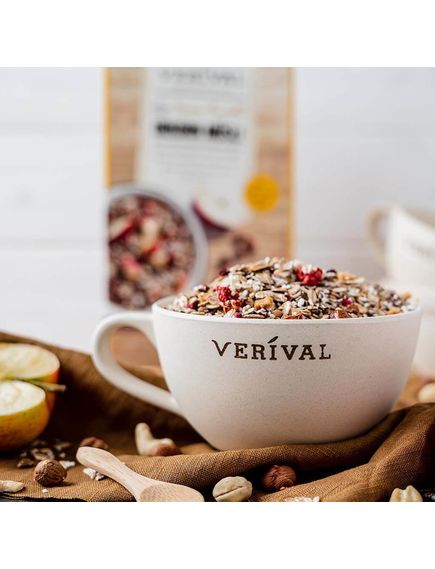 Verival Мюслі з горіхами і фруктами цільнозернові органічні 325 г, зображення 2