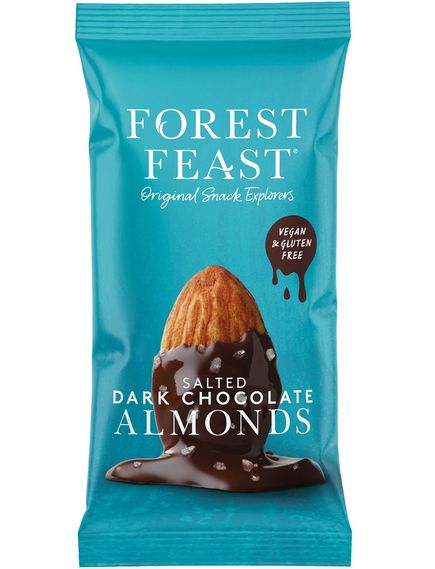 Мигдаль солоний в темному шоколаді Forest Feast бокс 12шт*40 г, зображення 2