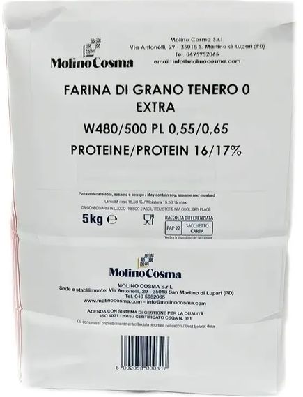 Борошно пшеничне Манітоба Екстра тип 0 Molino Cosma 5 кг, зображення 2