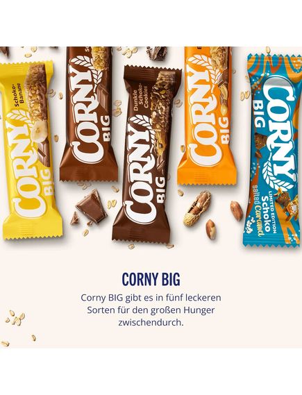 Батончик злаковий Молочний Шоколад Corny бокс 24шт*50 г, зображення 4