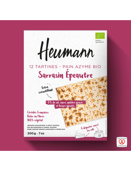 Heumann Маца гречана зі спельтою органічна 200 г, зображення 2