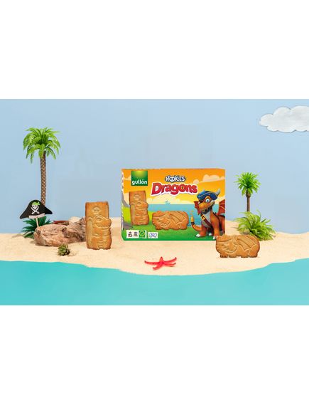 Gullon Печиво дитяче з вітамінами і злаками Дракони 330 г, зображення 3