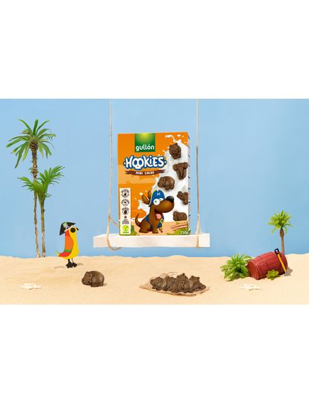 Gullon Печиво-міні дитяче шоколадне з вітамінами Зоопарк безлактозне веганське 250 г, зображення 3