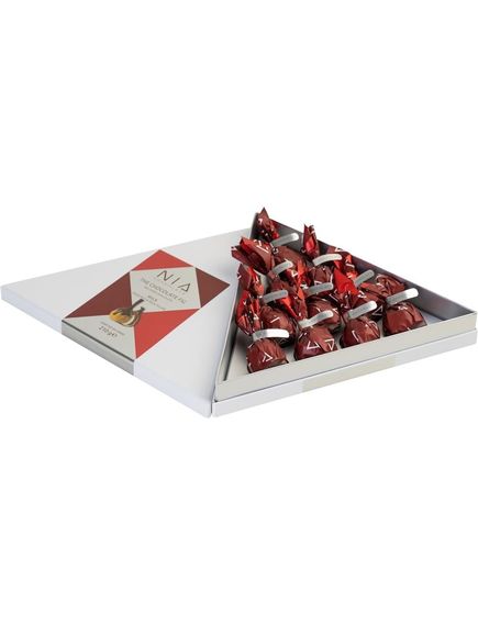 Nia Chocolate Інжир в молочному шоколаді з горіховою начинкою з бренді 210 г, зображення 2