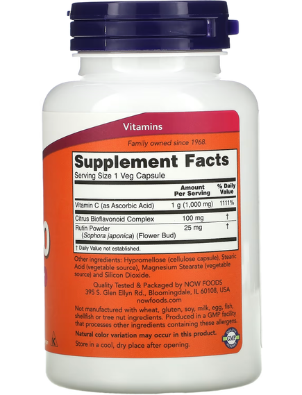Now Foods Вітамін C-1000 100 капсул, зображення 2